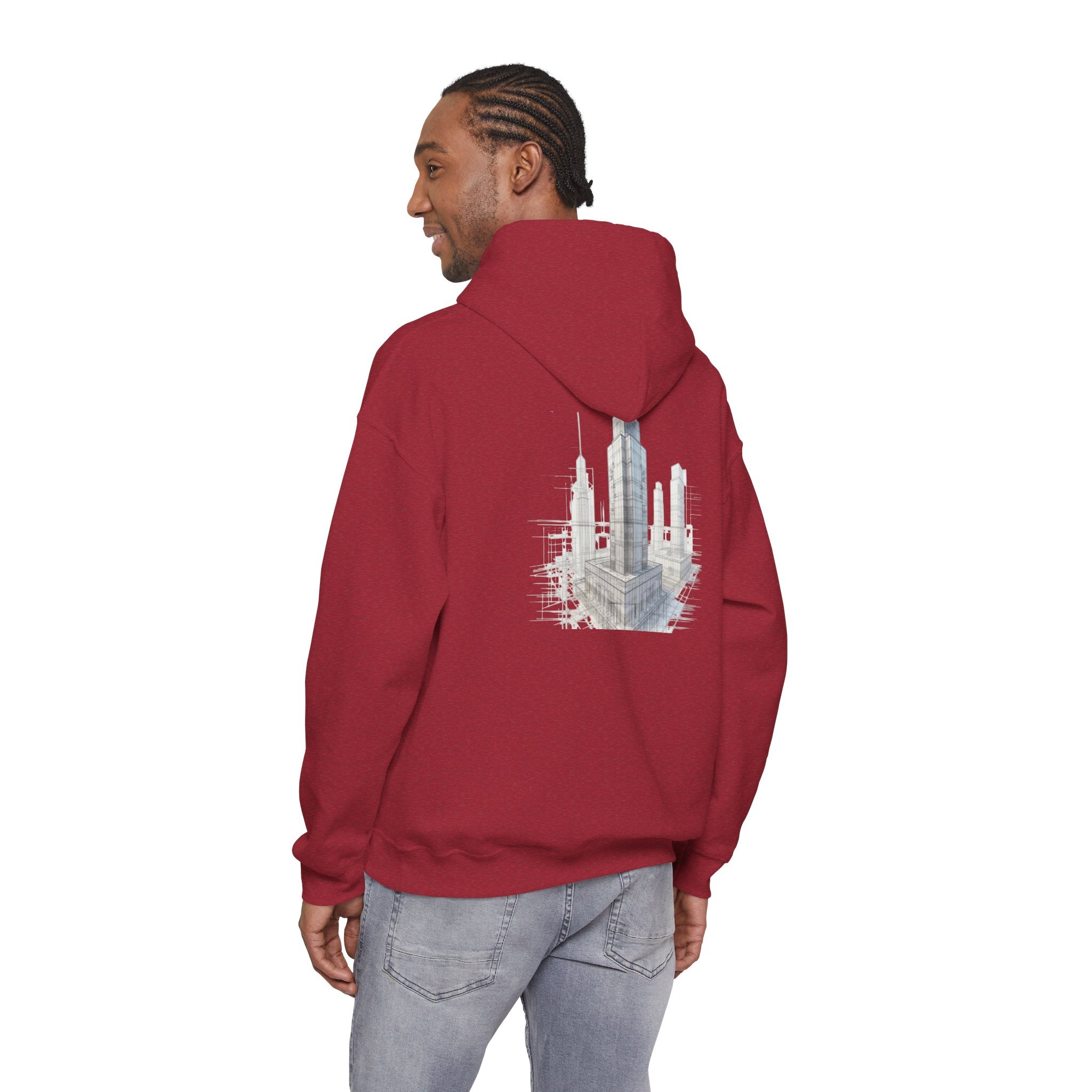 "Inner Architect" Hoodie Sweatshirt- Sleeve Printed Affirmation