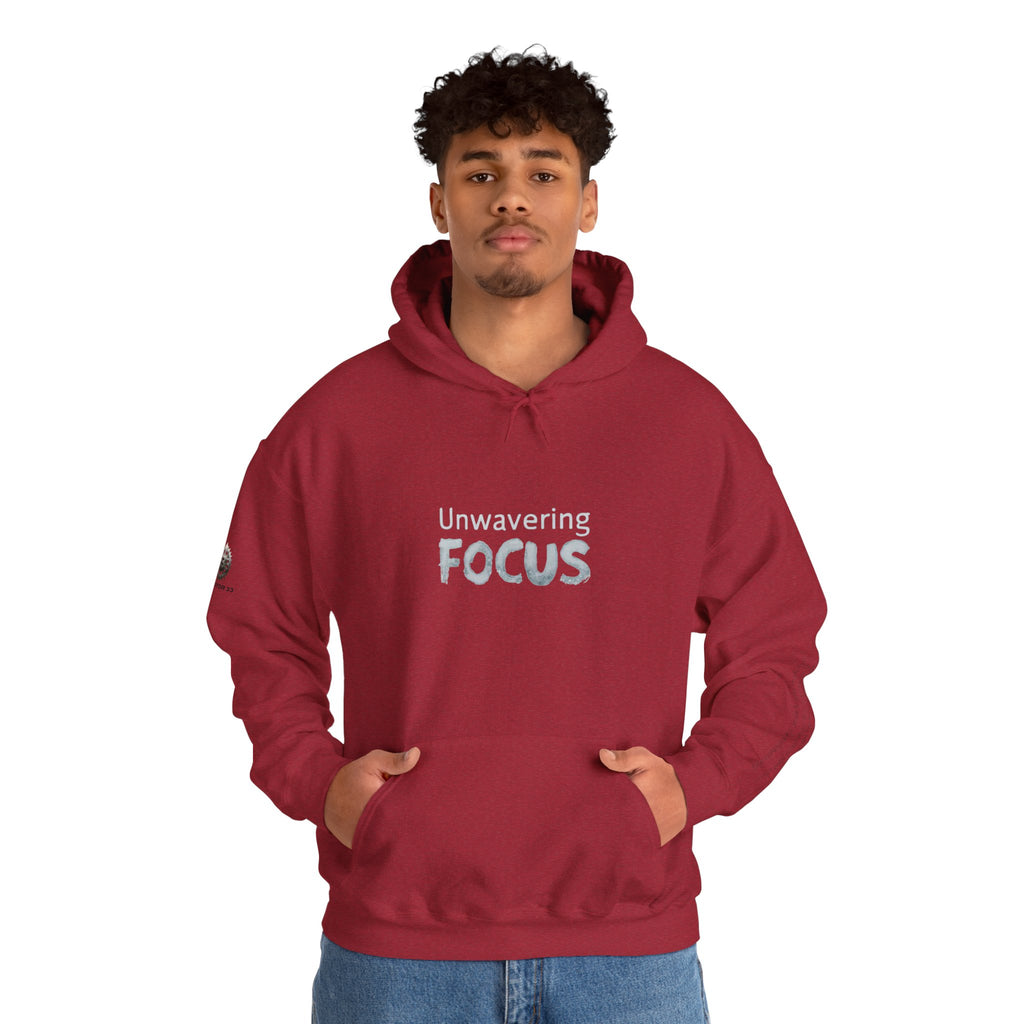 “Unwavering Focus” Hoodie- Sleeve Print Affirmation