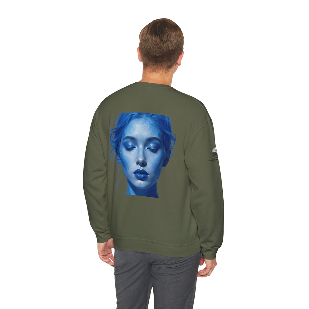 “Flow State” Crewneck Sweatshirt- Sleeve Print Affirmation
