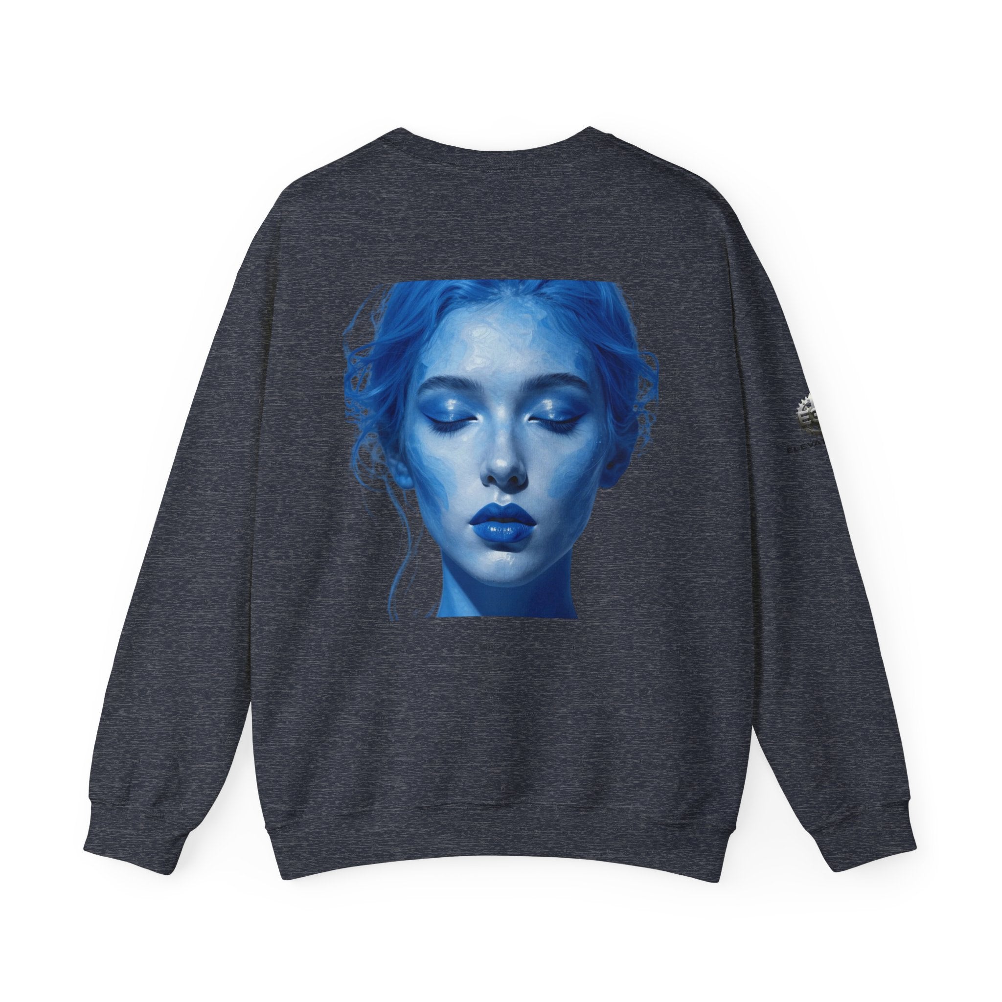 “Flow State” Crewneck Sweatshirt- Sleeve Print Affirmation