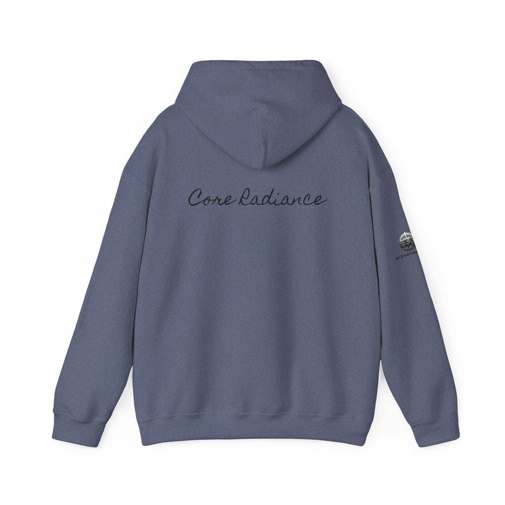 “Core Radiance” Hoodie-  Sleeve Print Affirmation