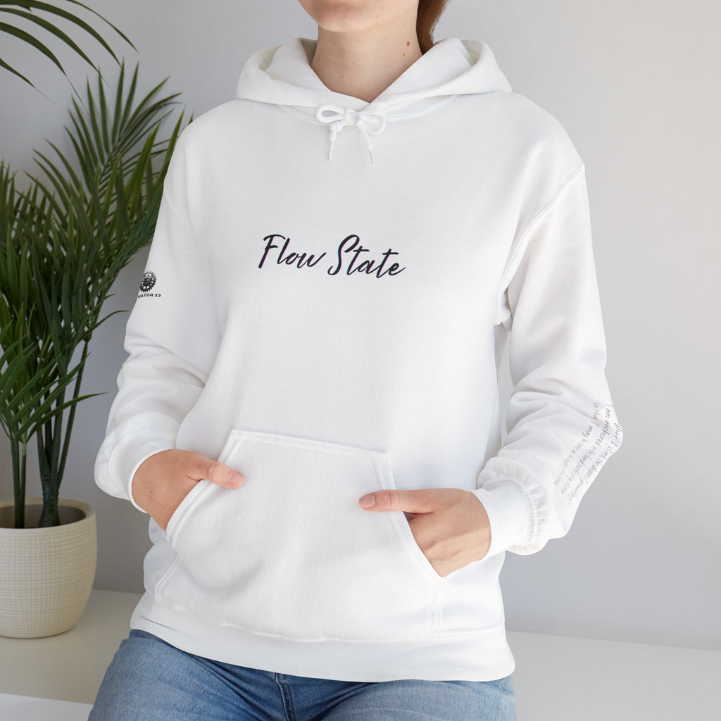 “Flow State” Hoodie- Sleeve Printed Affirmation