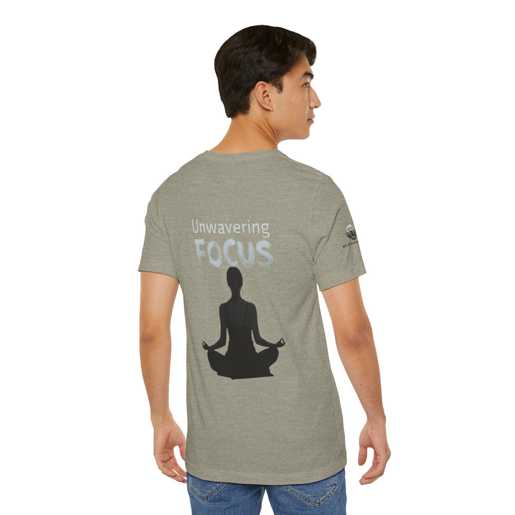 Unwavering Focus Tee — Affirmation Sleeve Graphic T-Shirt