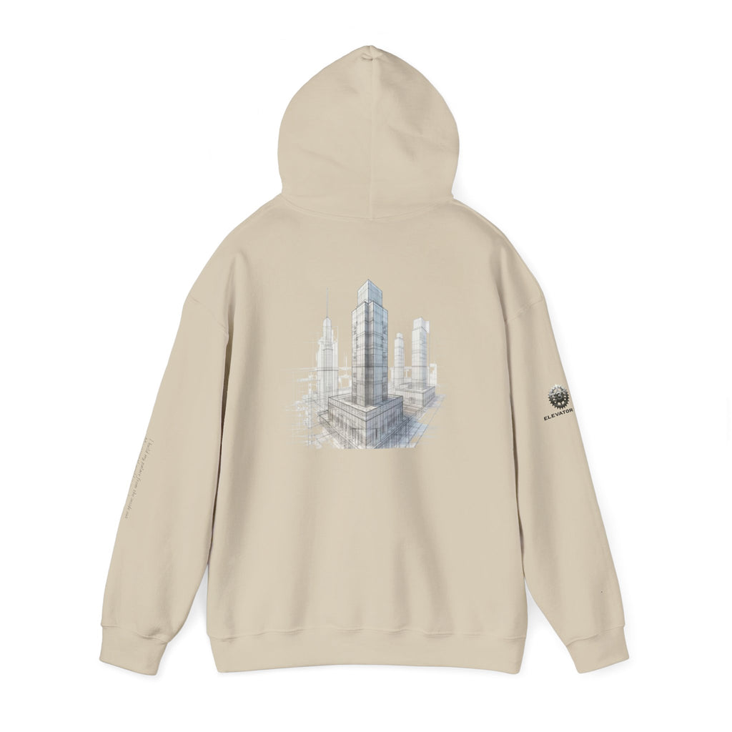 "Inner Architect" Hoodie Sweatshirt- Sleeve Printed Affirmation