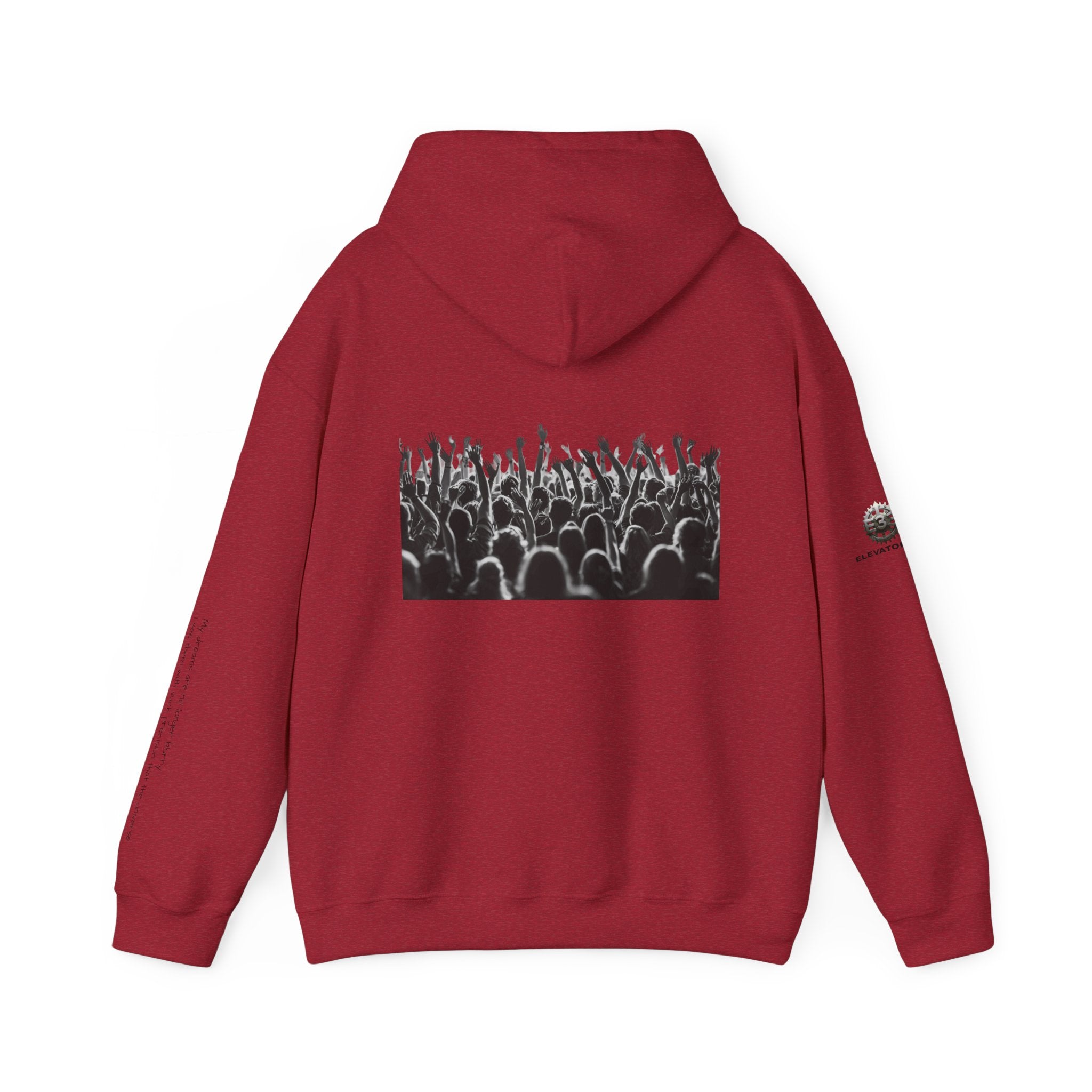 “Graphic Debut” Hoodie- Sleeve Printed Affirmation