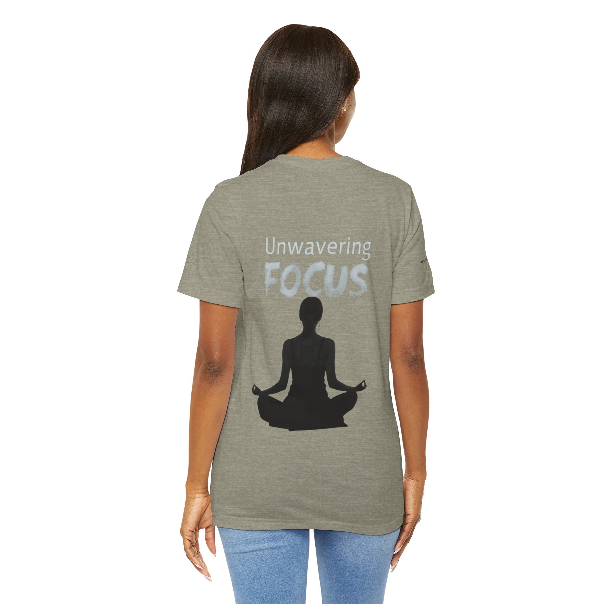 Unwavering Focus Tee — Affirmation Sleeve Graphic T-Shirt