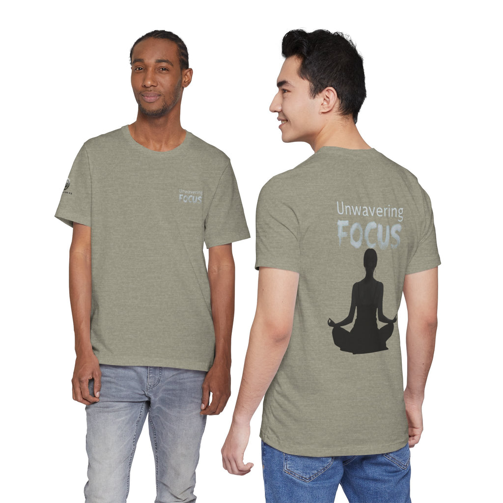 Unwavering Focus Tee — Affirmation Sleeve Graphic T-Shirt