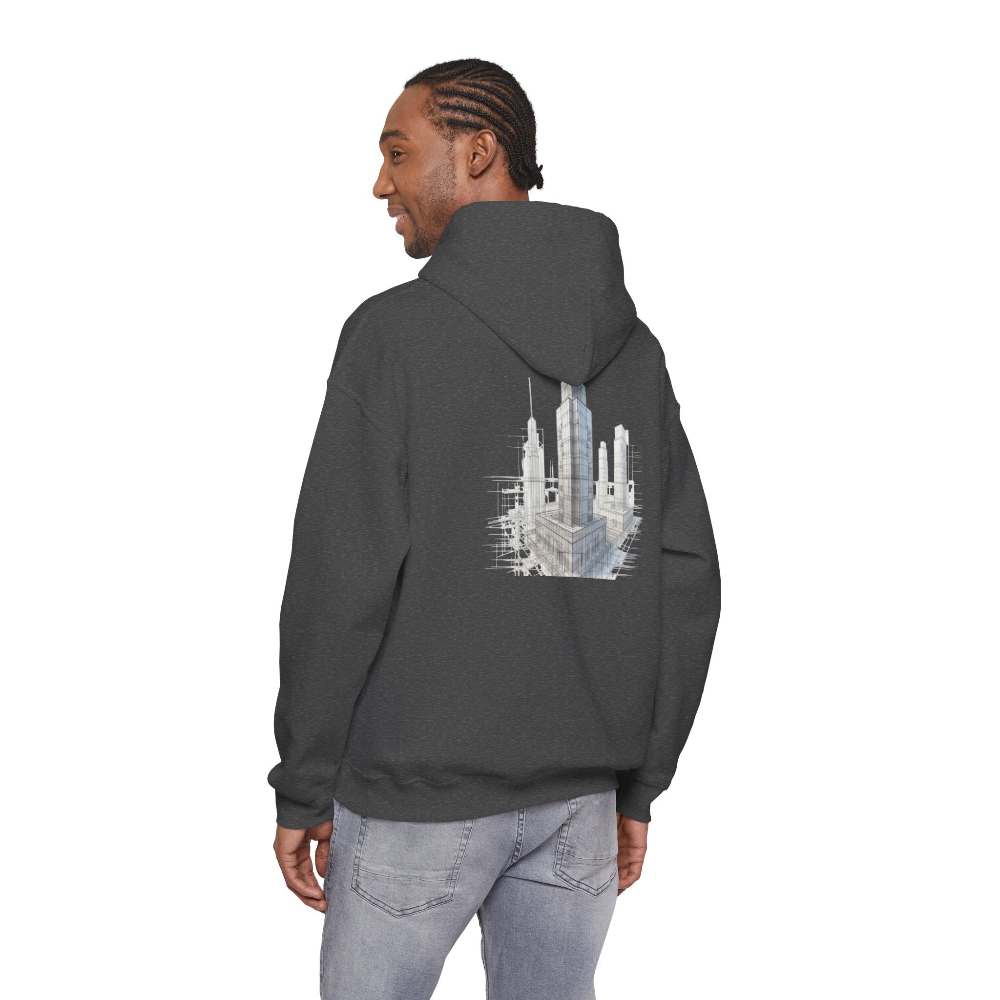 "Inner Architect" Hoodie Sweatshirt- Sleeve Printed Affirmation
