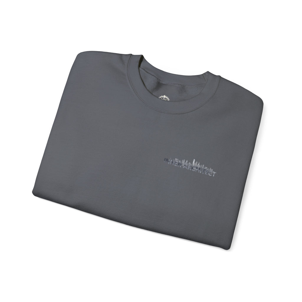"Inner Architect" Crewneck Sweatshirt- Sleeve Printed Affirmation