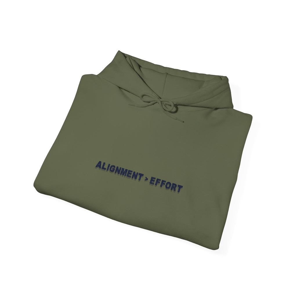 “Alignment > Effort” Hoodie - Sleeve Print Affirmation