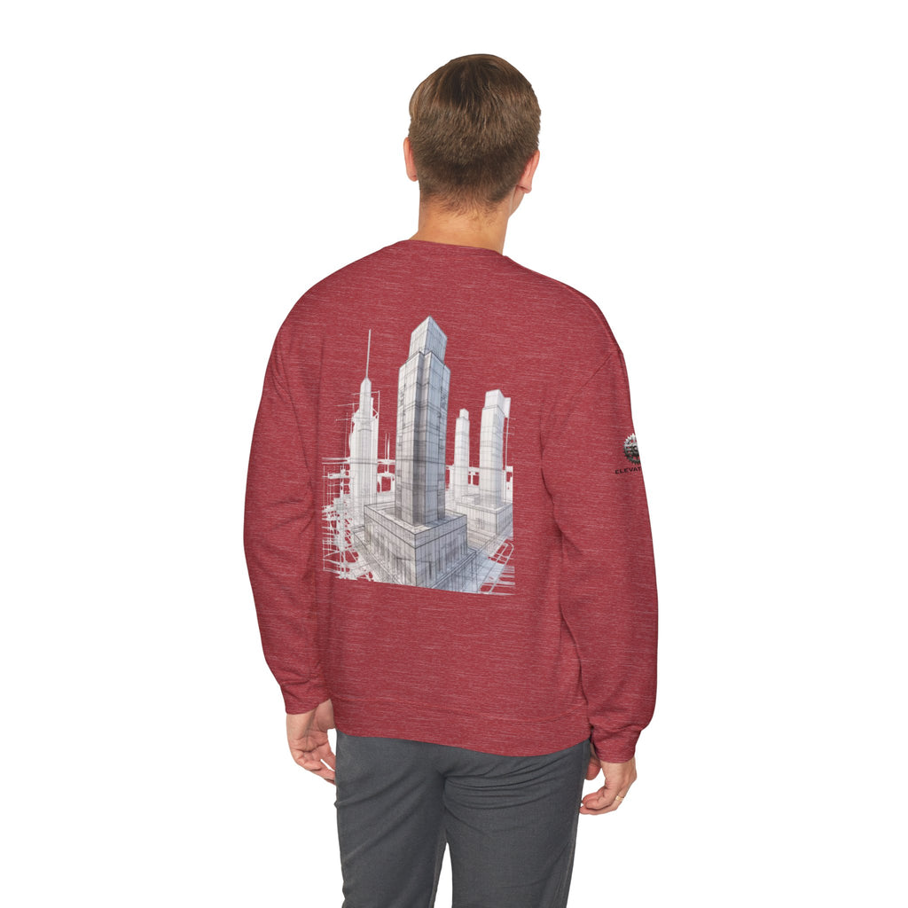 "Inner Architect" Crewneck Sweatshirt- Sleeve Printed Affirmation