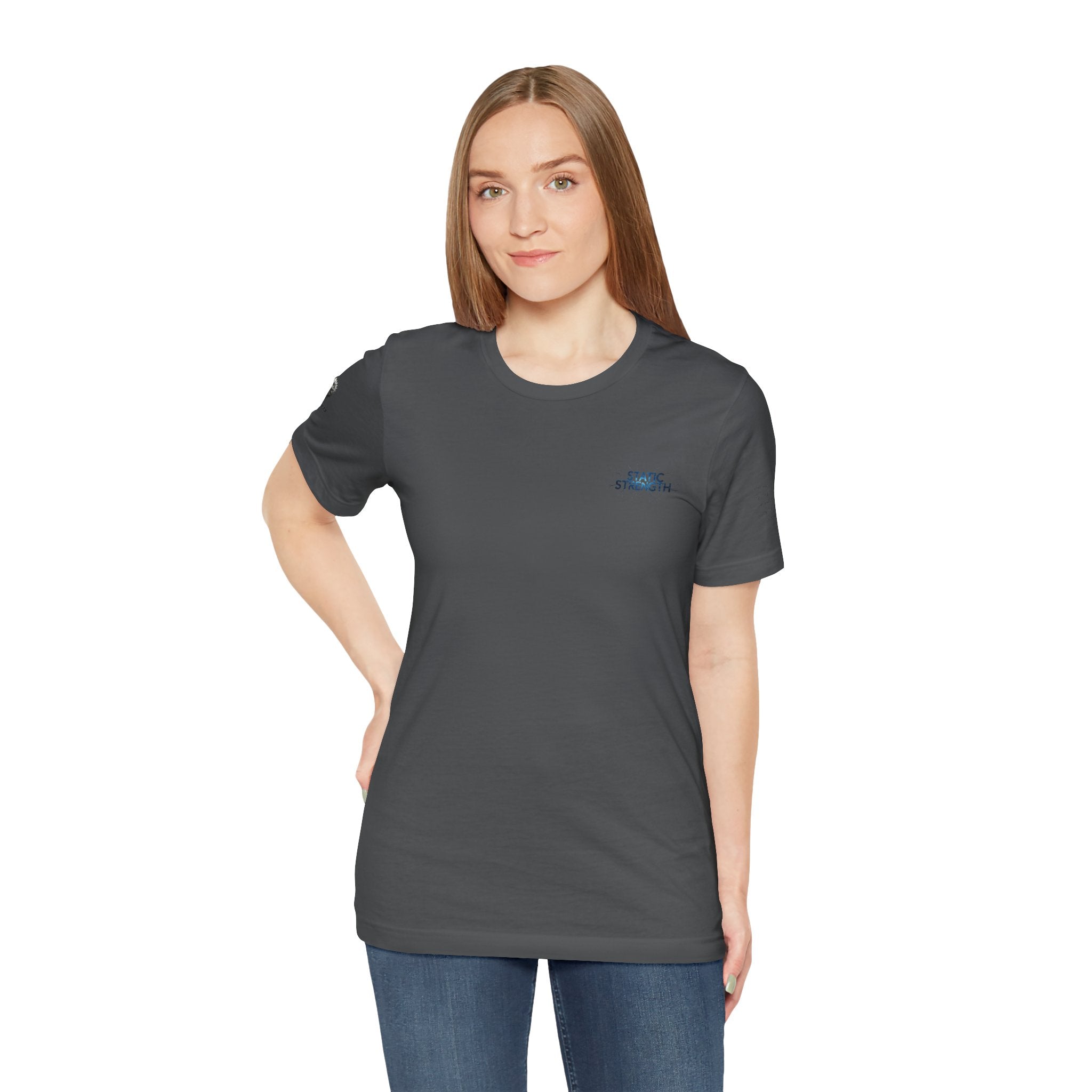 Static Strength T-Shirt — 'In the chaos, I am unmoving' Motivational Tee