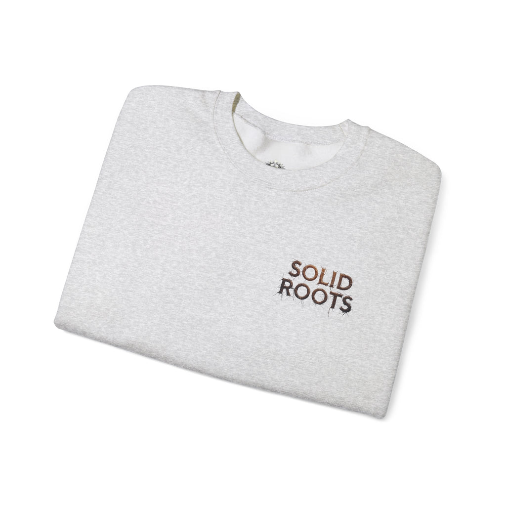 "Solid Roots" Crewneck - Heavyweight Sleeve Print Sweatshirt