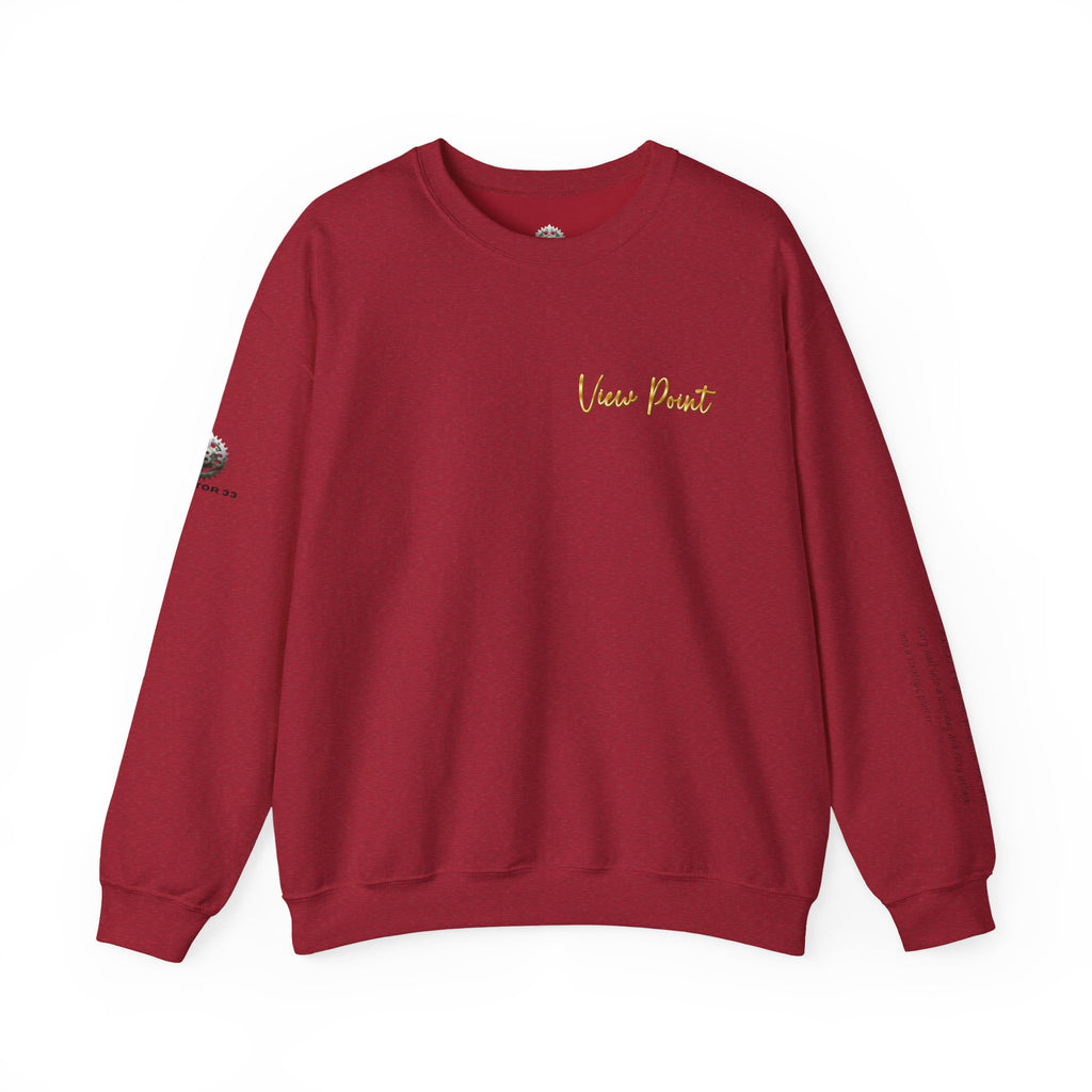 "View Point" Crewneck - Heavyweight Sleeve Print Sweatshirt
