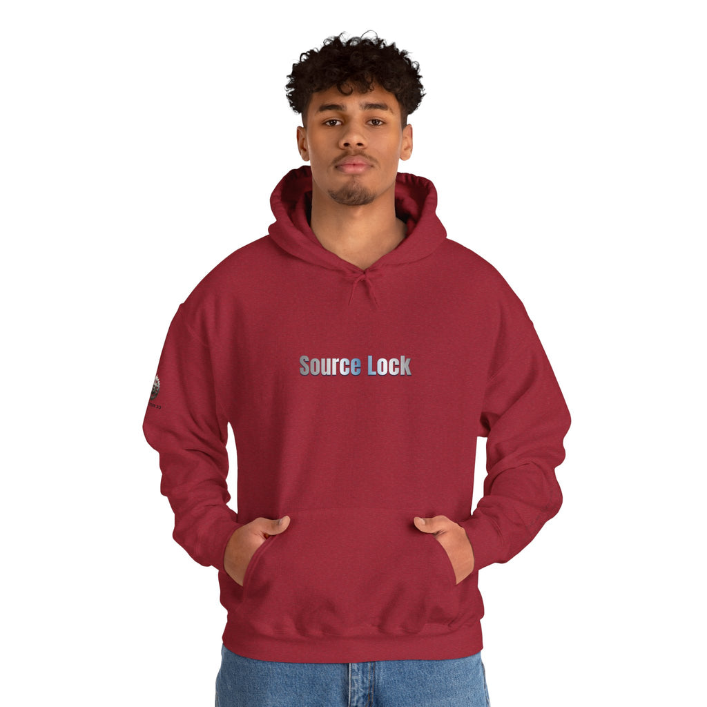 “Source Lock” Hoodie Sweatshirt- Sleeve Print Affirmation