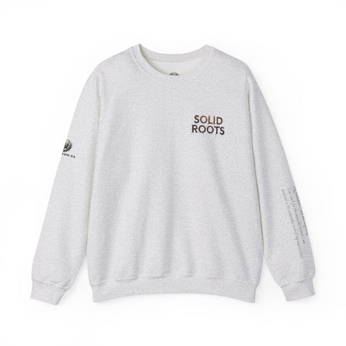 "Solid Roots" Crewneck - Heavyweight Sleeve Print Sweatshirt