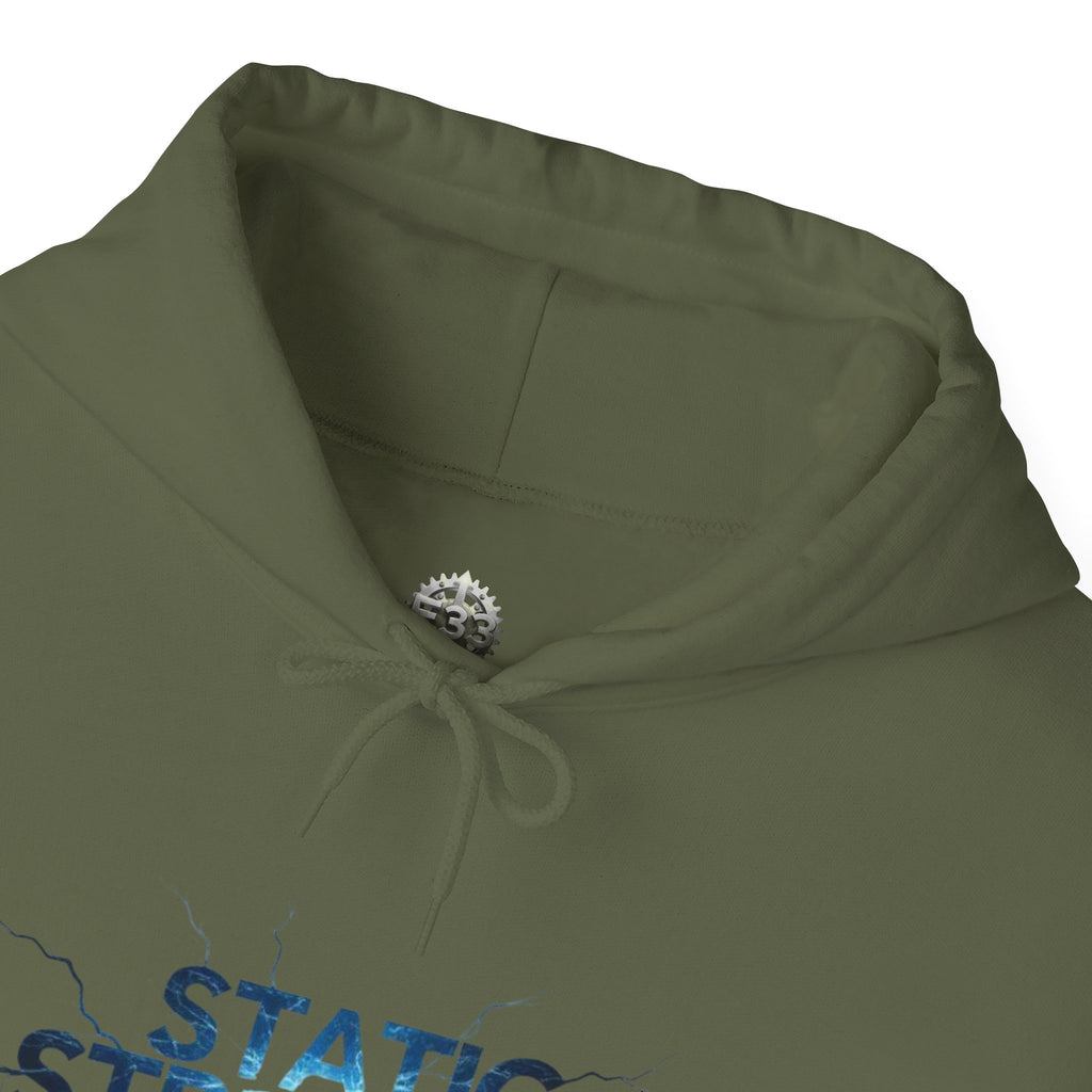 “Static Strength” Hoodie Sweatshirt- Sleeve Print Affirmation