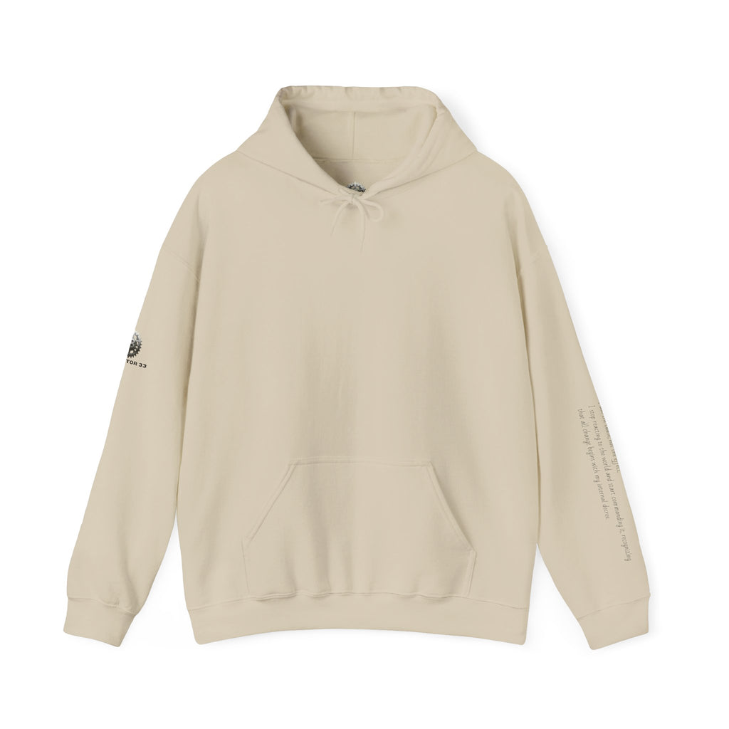 “Core Radiance” Hoodie-  Sleeve Print Affirmation