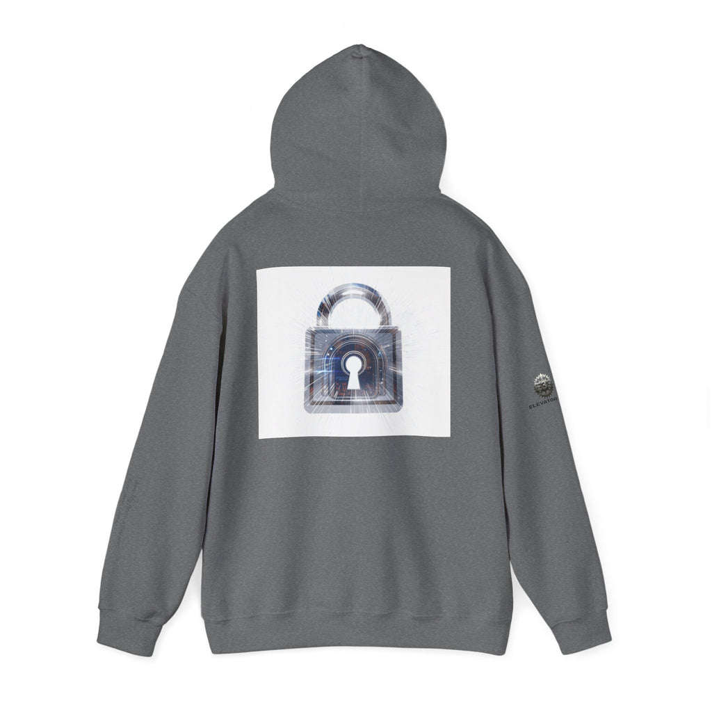 “Source Lock” Hoodie Sweatshirt- Sleeve Print Affirmation