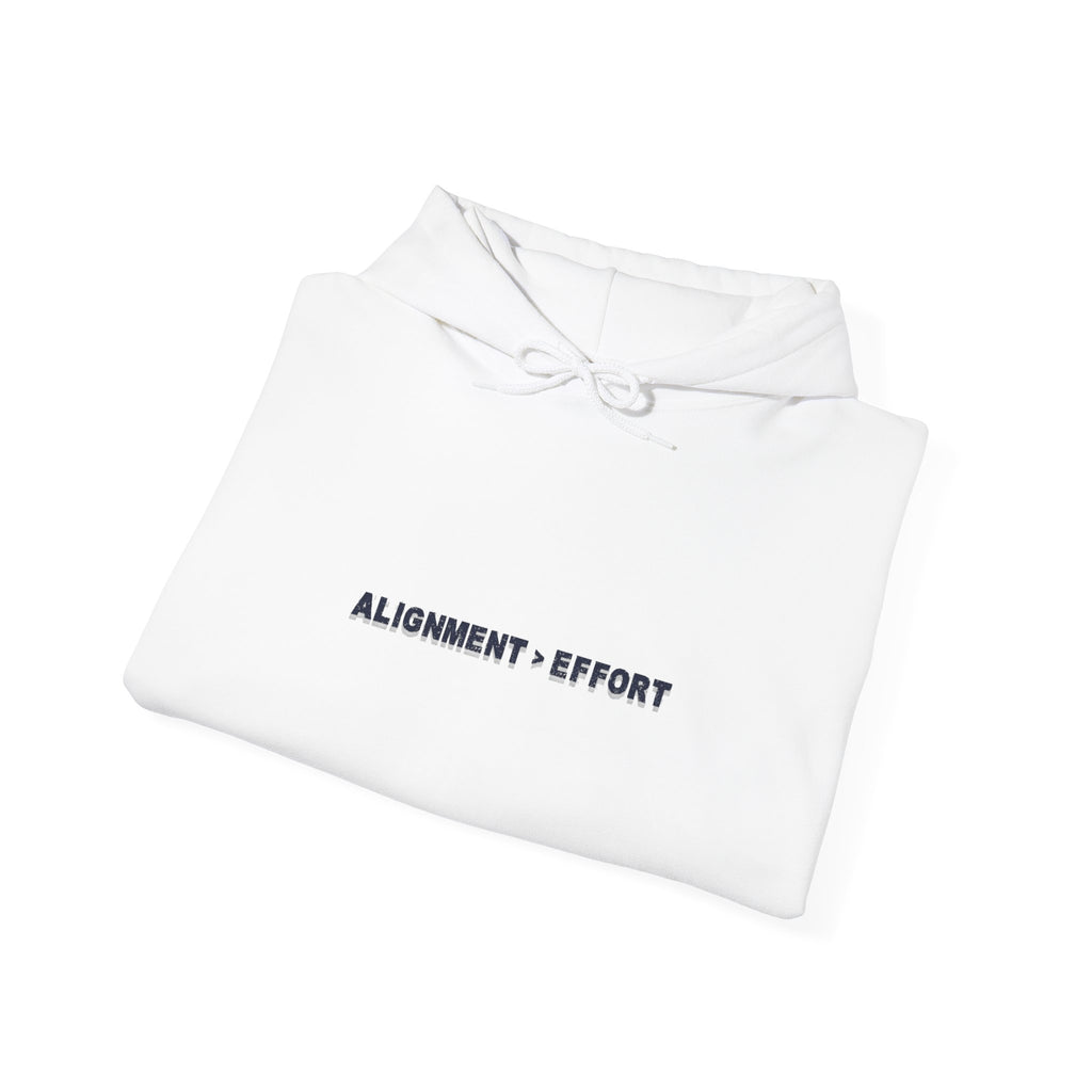 “Alignment > Effort” Hoodie - Sleeve Print Affirmation