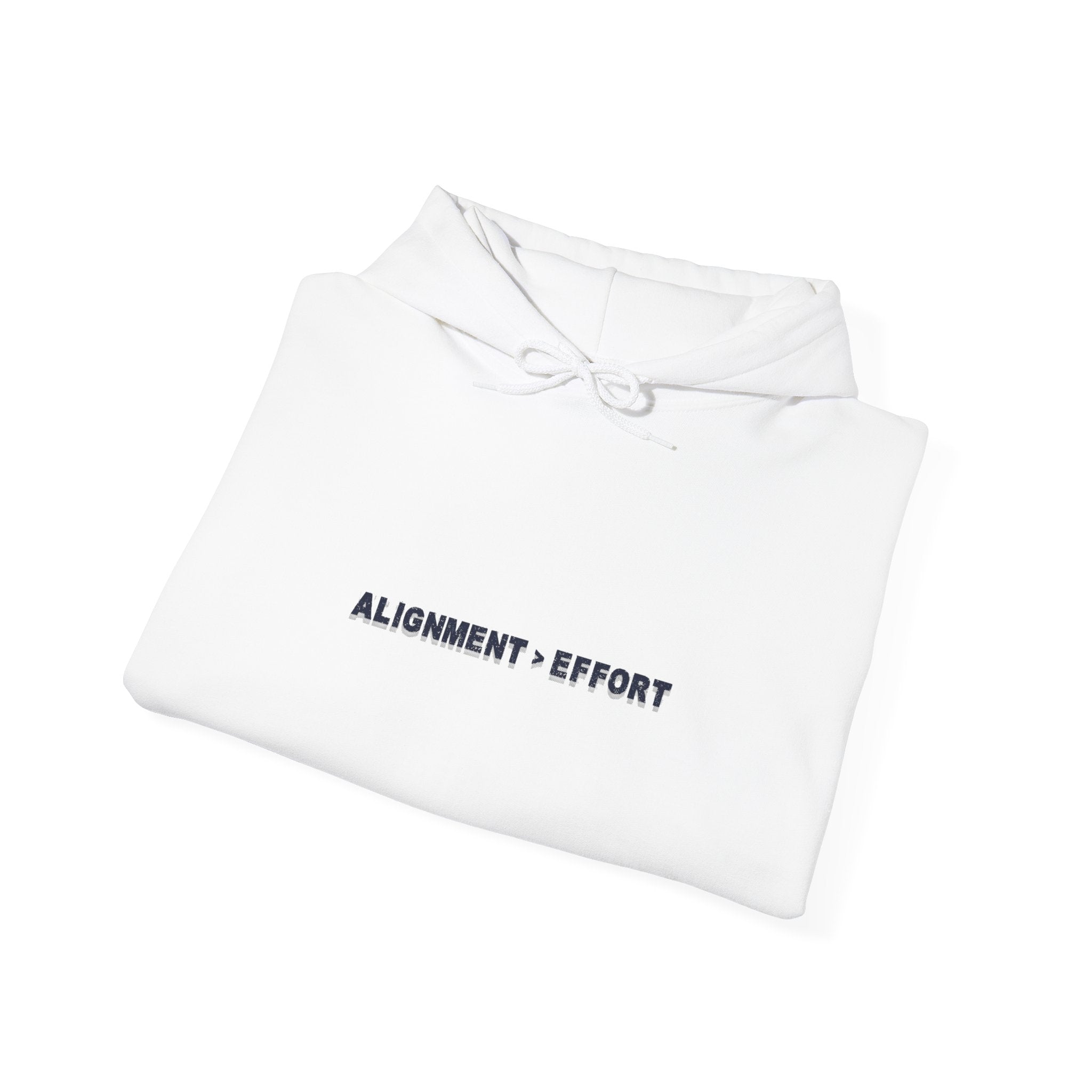 “Alignment > Effort” Hoodie - Sleeve Print Affirmation