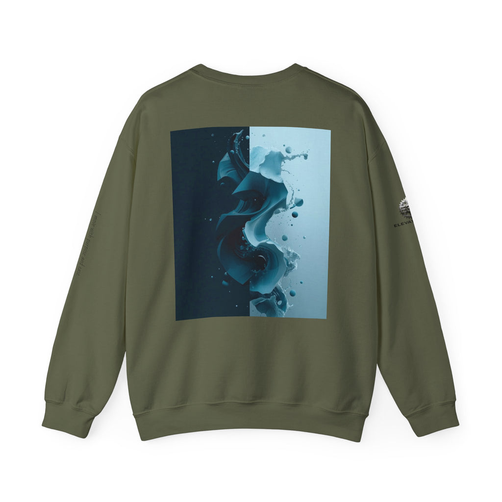 “Shifted State” Crewneck Sweatshirt- Sleeve Print Affirmation