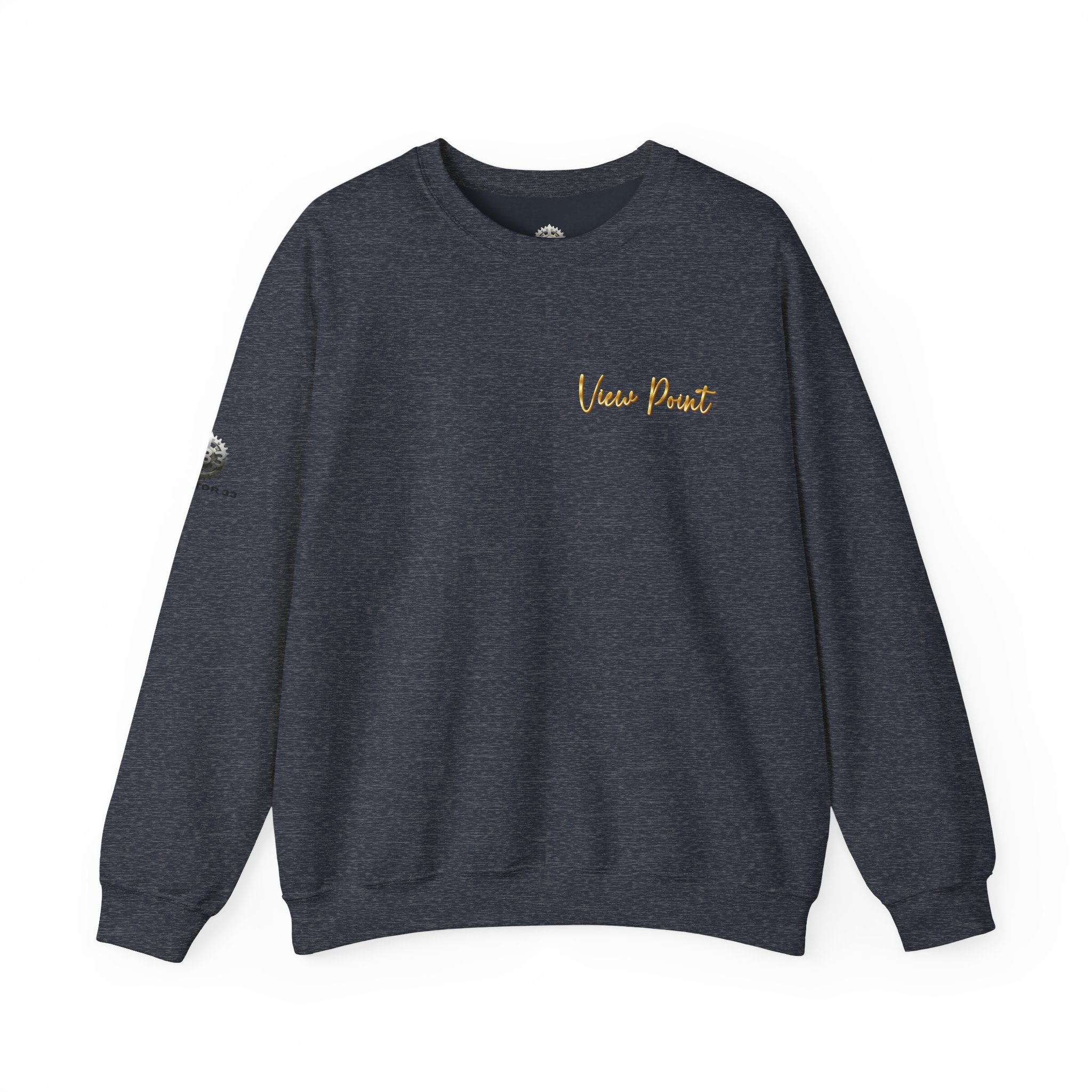 "View Point" Crewneck - Heavyweight Sleeve Print Sweatshirt