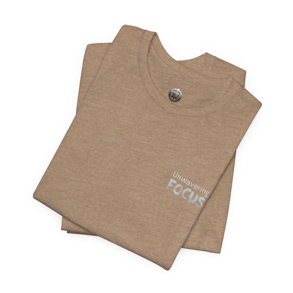 Unwavering Focus Tee — Affirmation Sleeve Graphic T-Shirt