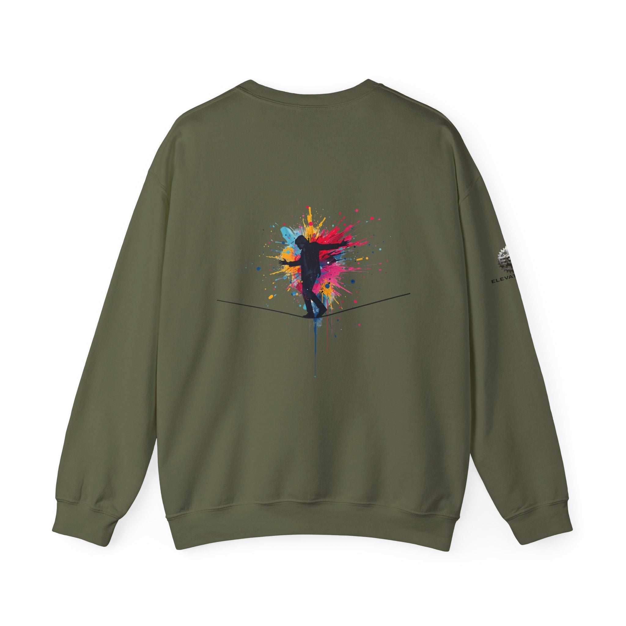 “Alignment > Effort” Crewneck Sweatshirt- Sleeve Print Affirmation
