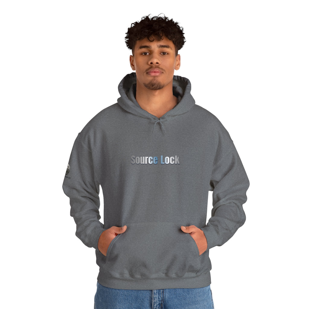 “Source Lock” Hoodie Sweatshirt- Sleeve Print Affirmation