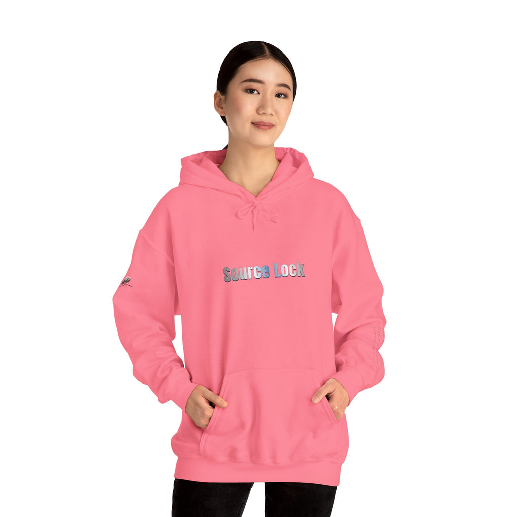 “Source Lock” Hoodie Sweatshirt- Sleeve Print Affirmation