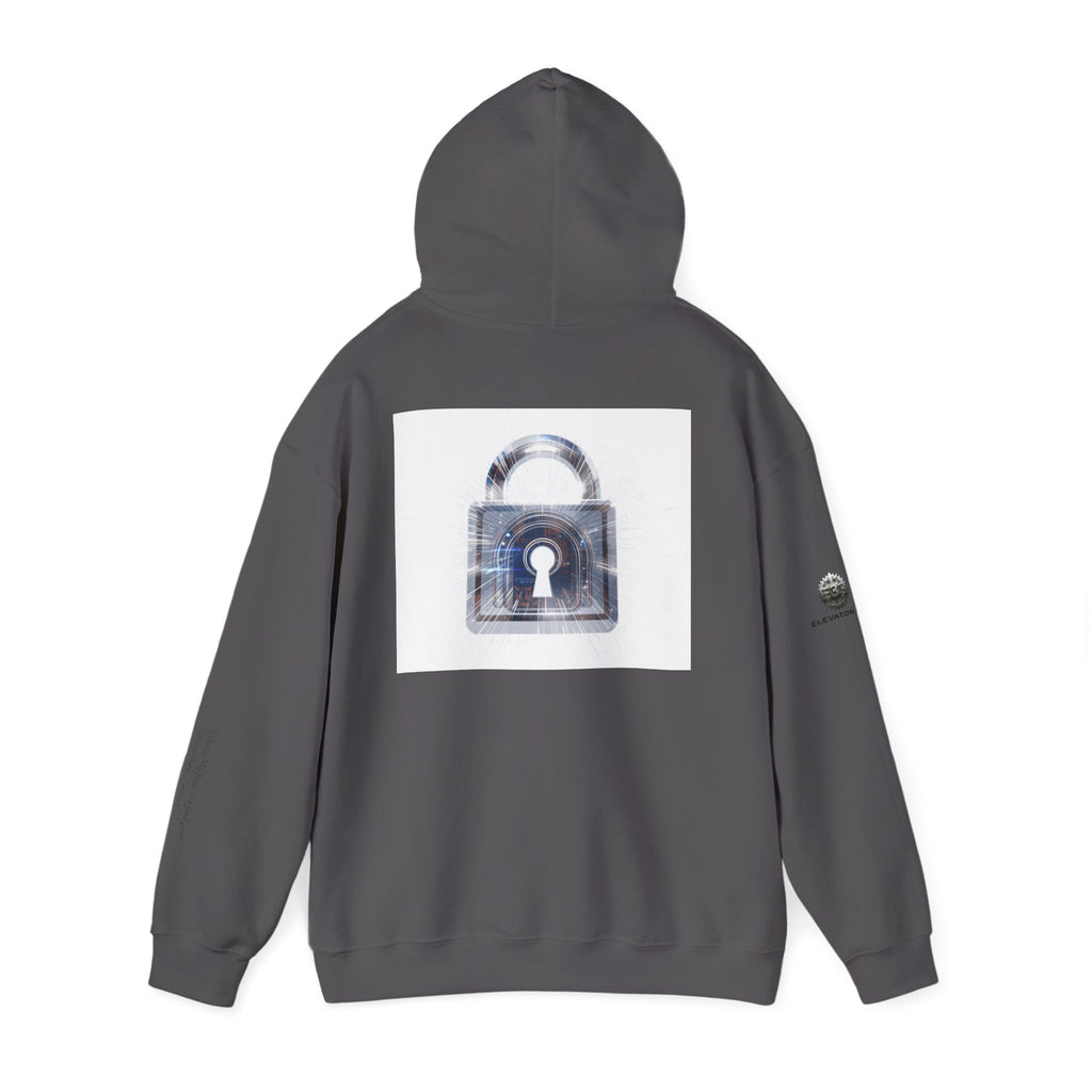 “Source Lock” Hoodie Sweatshirt- Sleeve Print Affirmation