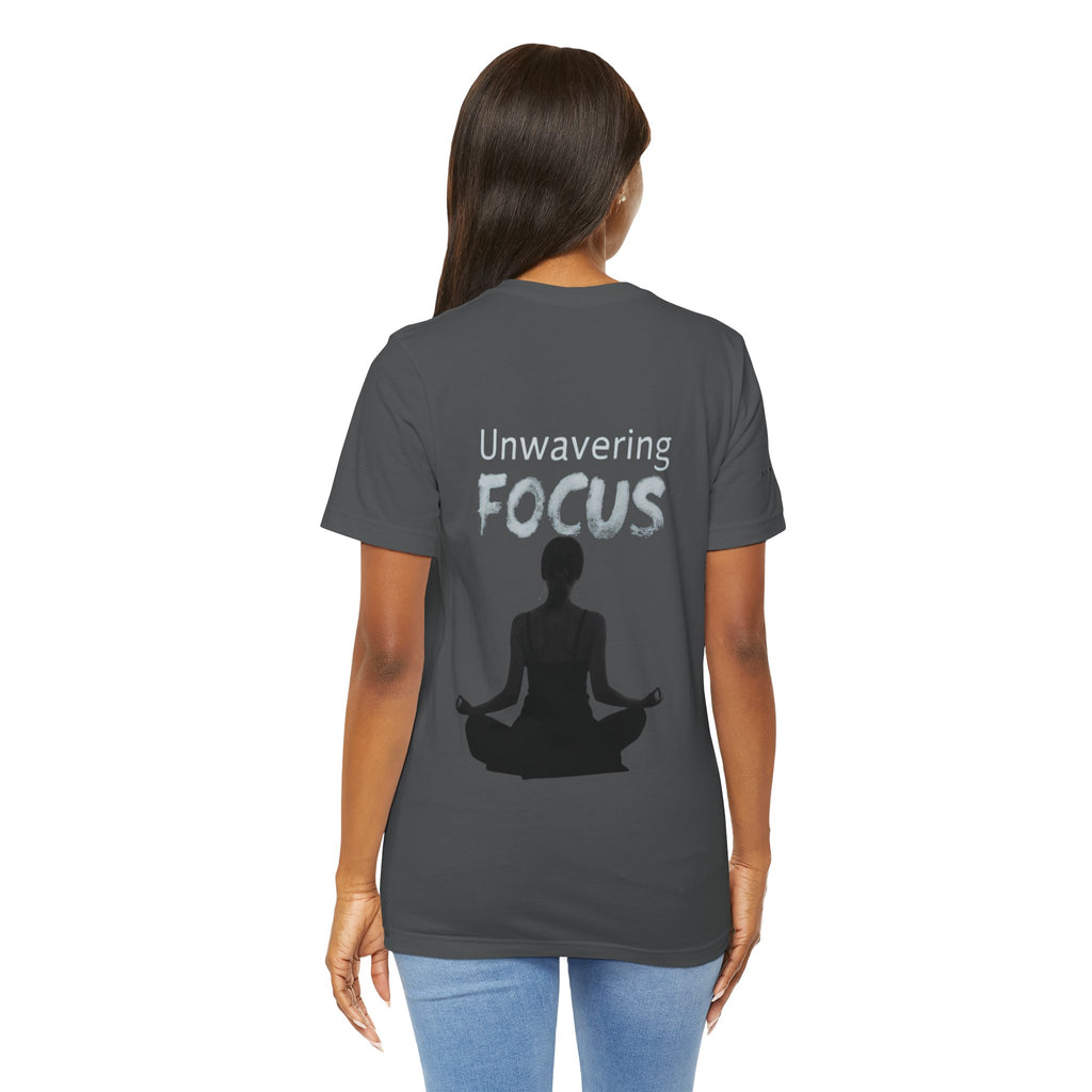 Unwavering Focus Tee — Affirmation Sleeve Graphic T-Shirt