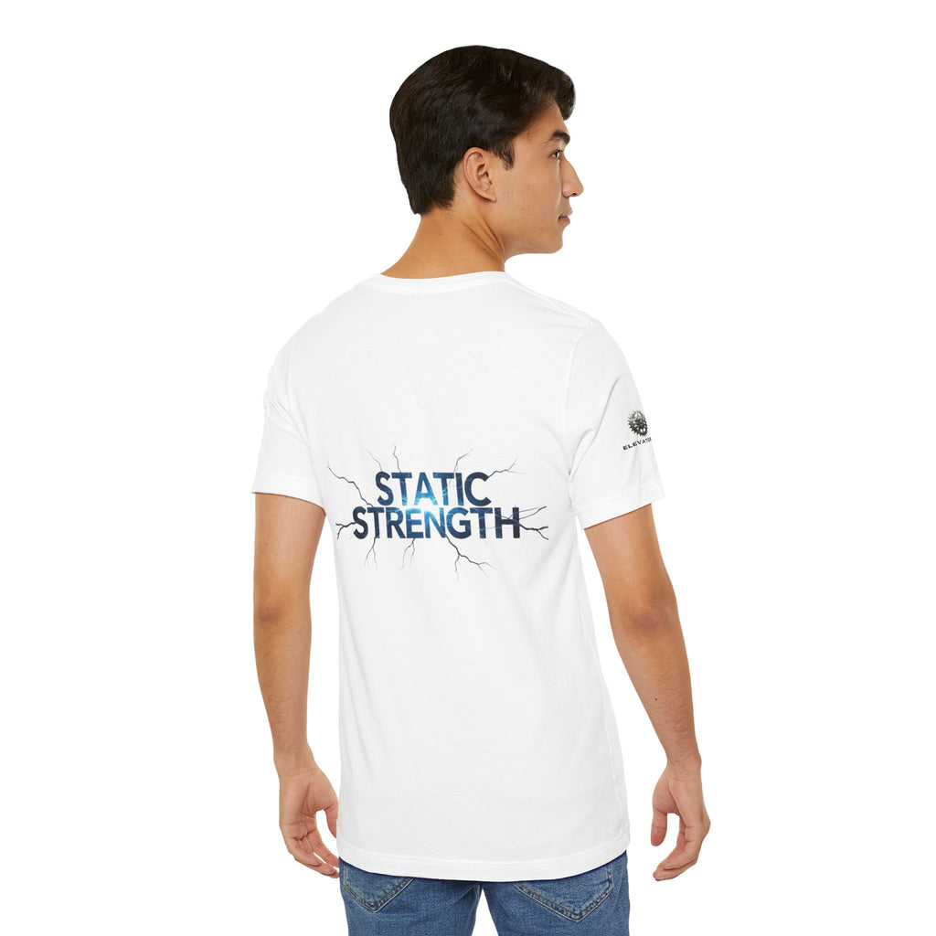 Static Strength T-Shirt — 'In the chaos, I am unmoving' Motivational Tee