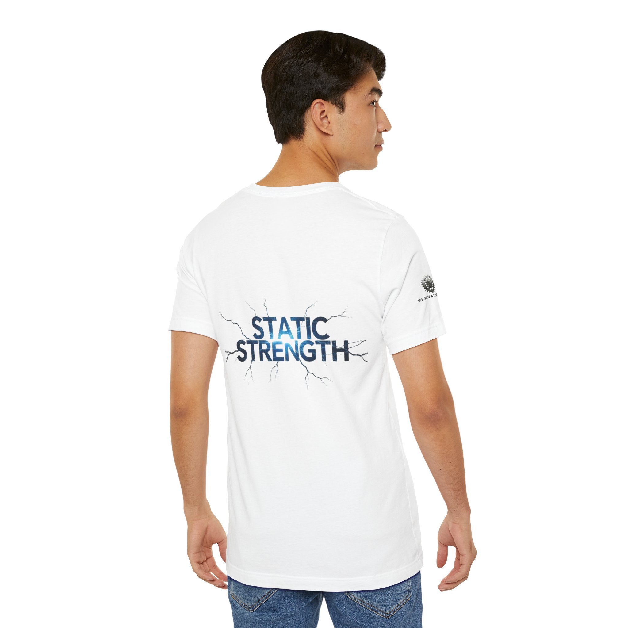 Static Strength T-Shirt — 'In the chaos, I am unmoving' Motivational Tee