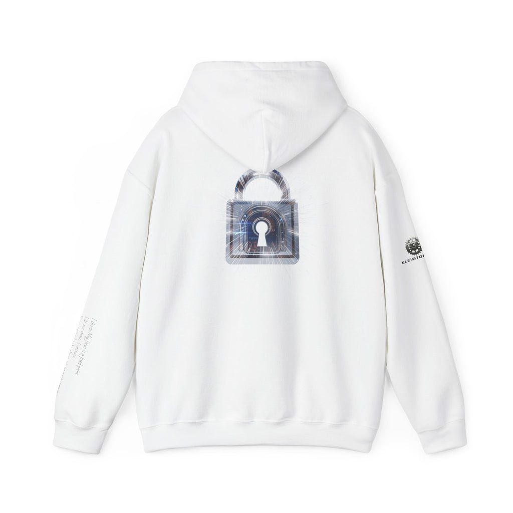 “Source Lock” Hoodie Sweatshirt- Sleeve Print Affirmation