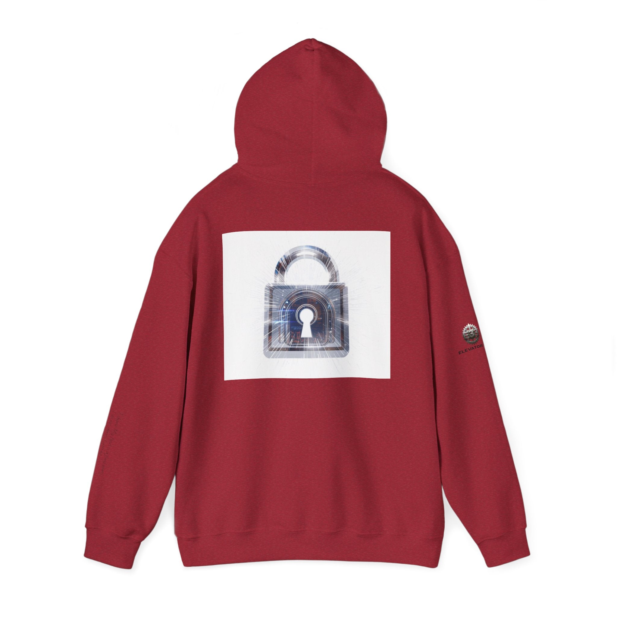 “Source Lock” Hoodie Sweatshirt- Sleeve Print Affirmation