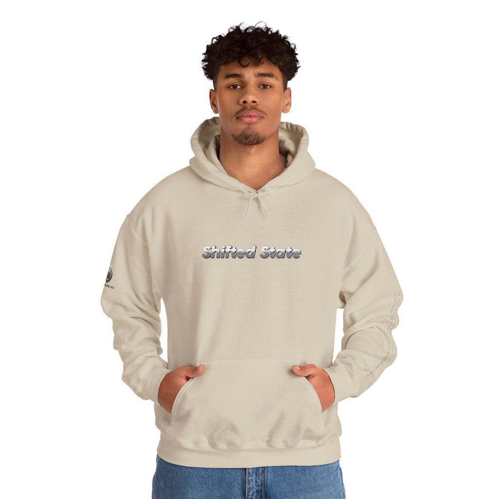 “Shifted State” Hoodie- Sleeve Print Affirmation