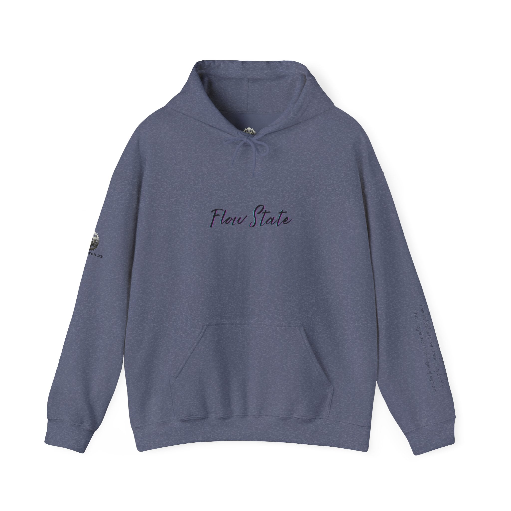 “Flow State” Hoodie- Sleeve Printed Affirmation