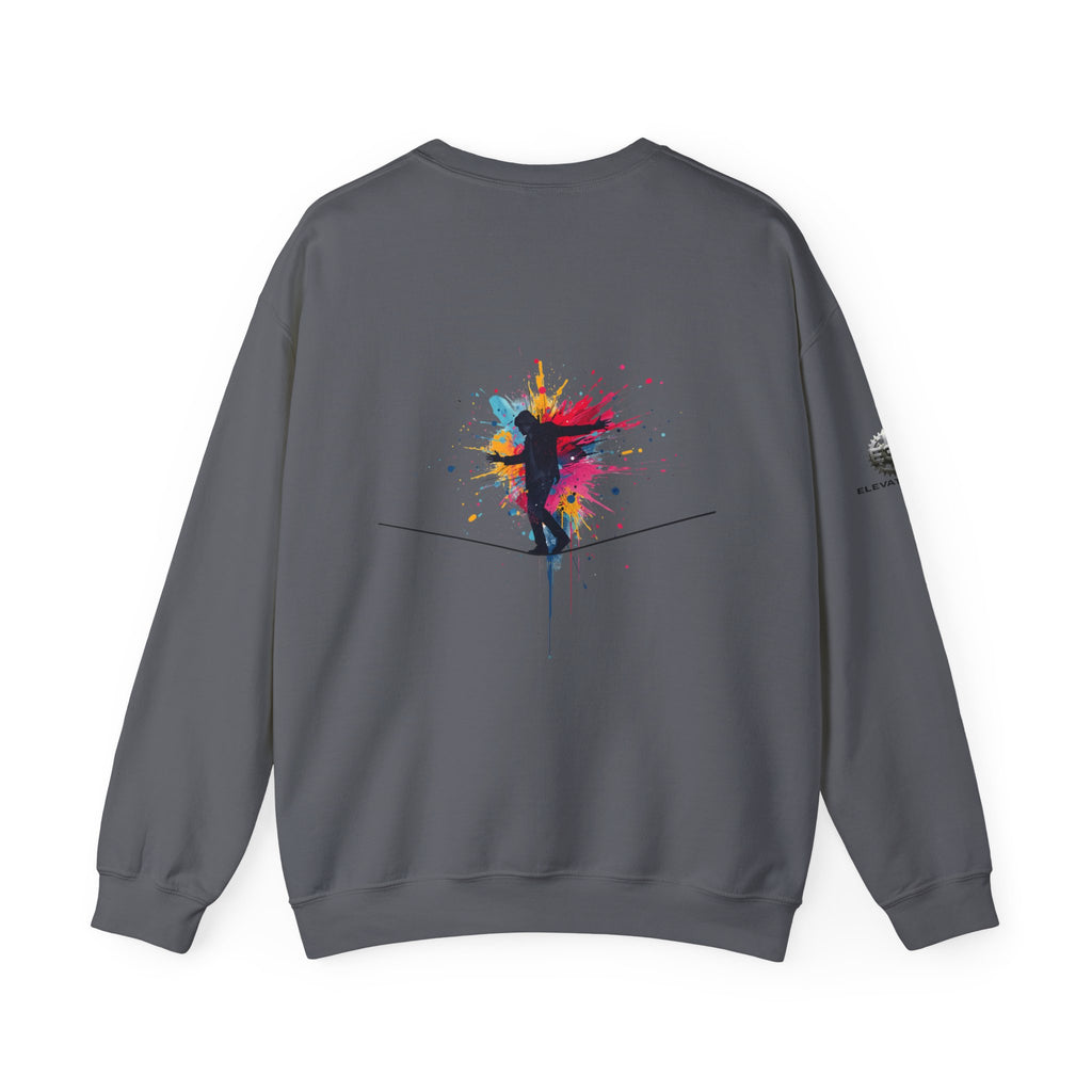 “Alignment > Effort” Crewneck Sweatshirt- Sleeve Print Affirmation