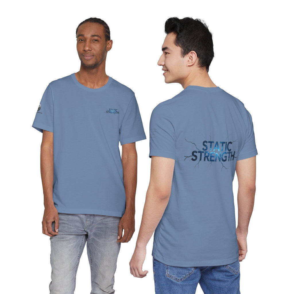 Static Strength T-Shirt — 'In the chaos, I am unmoving' Motivational Tee