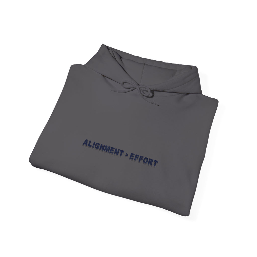 “Alignment > Effort” Hoodie - Sleeve Print Affirmation