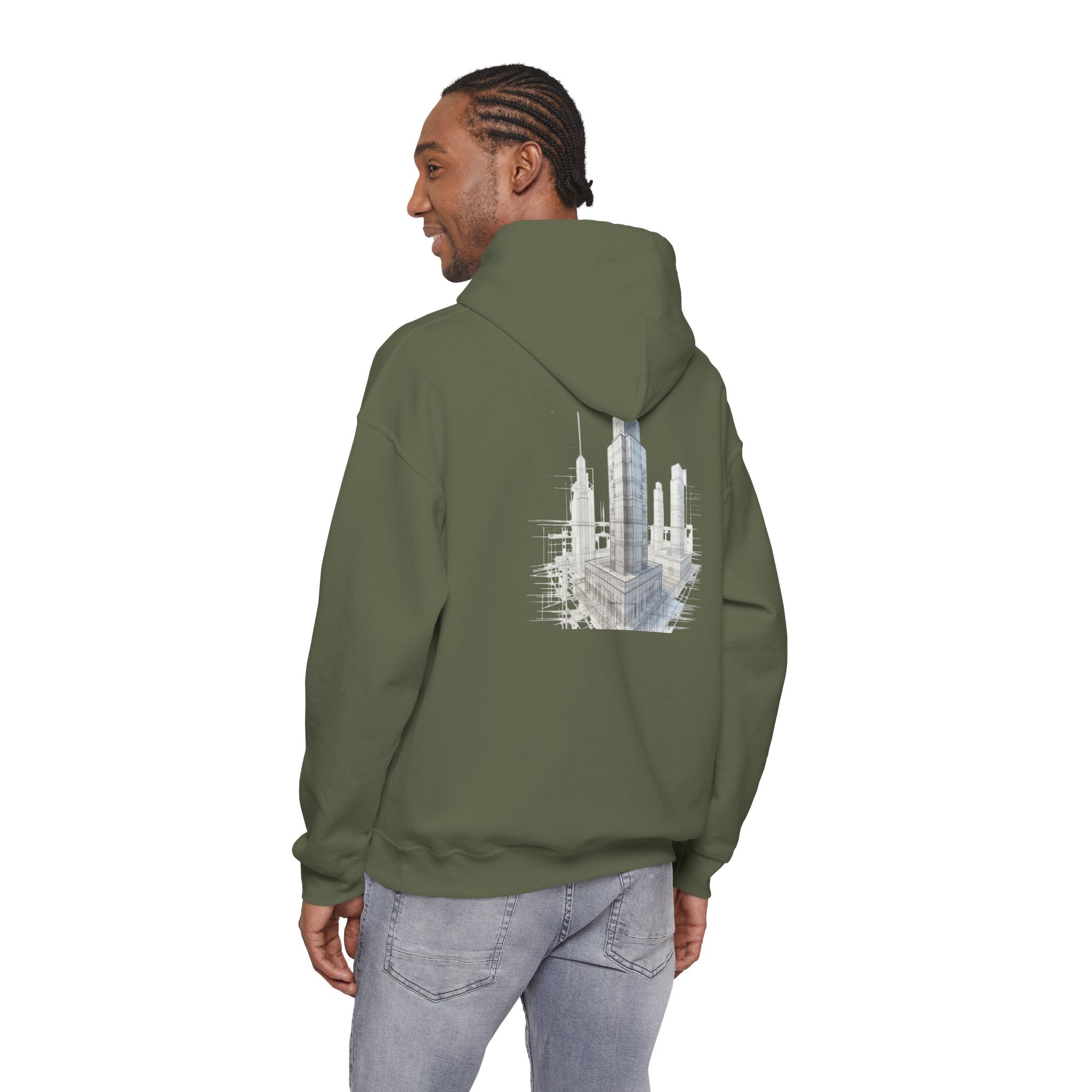 "Inner Architect" Hoodie Sweatshirt- Sleeve Printed Affirmation