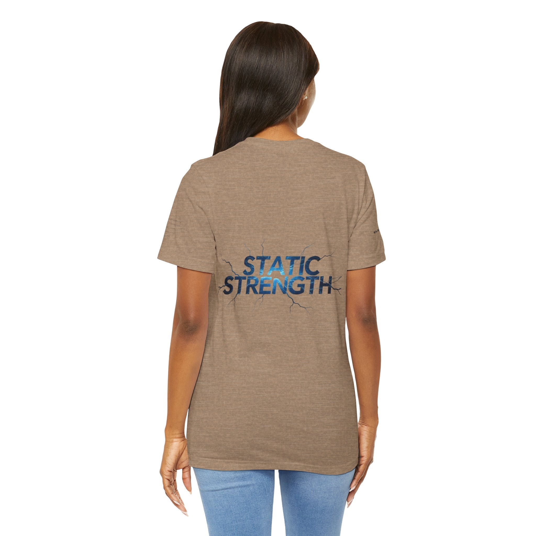 Static Strength T-Shirt — 'In the chaos, I am unmoving' Motivational Tee