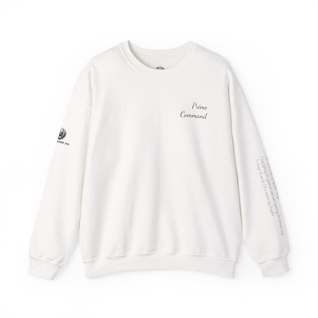 “Prime Command” Hoodie- Sleeve Print Affirmation