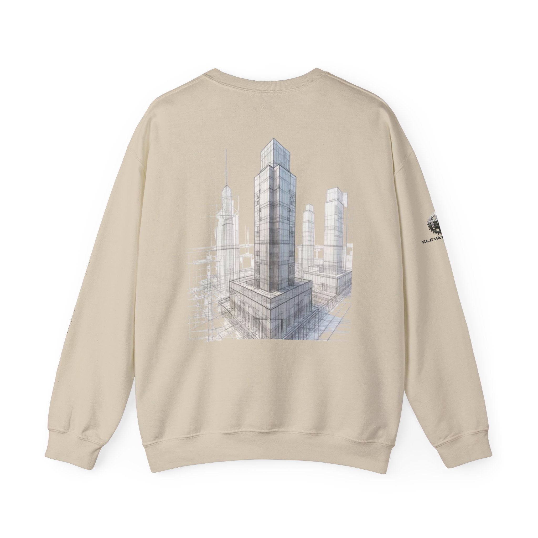 "Inner Architect" Crewneck Sweatshirt- Sleeve Printed Affirmation
