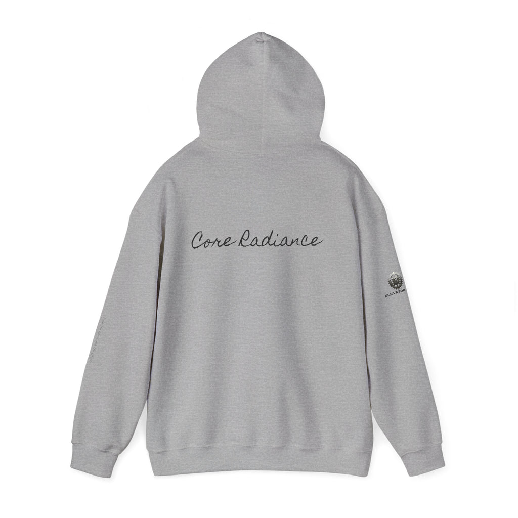 “Core Radiance” Hoodie-  Sleeve Print Affirmation