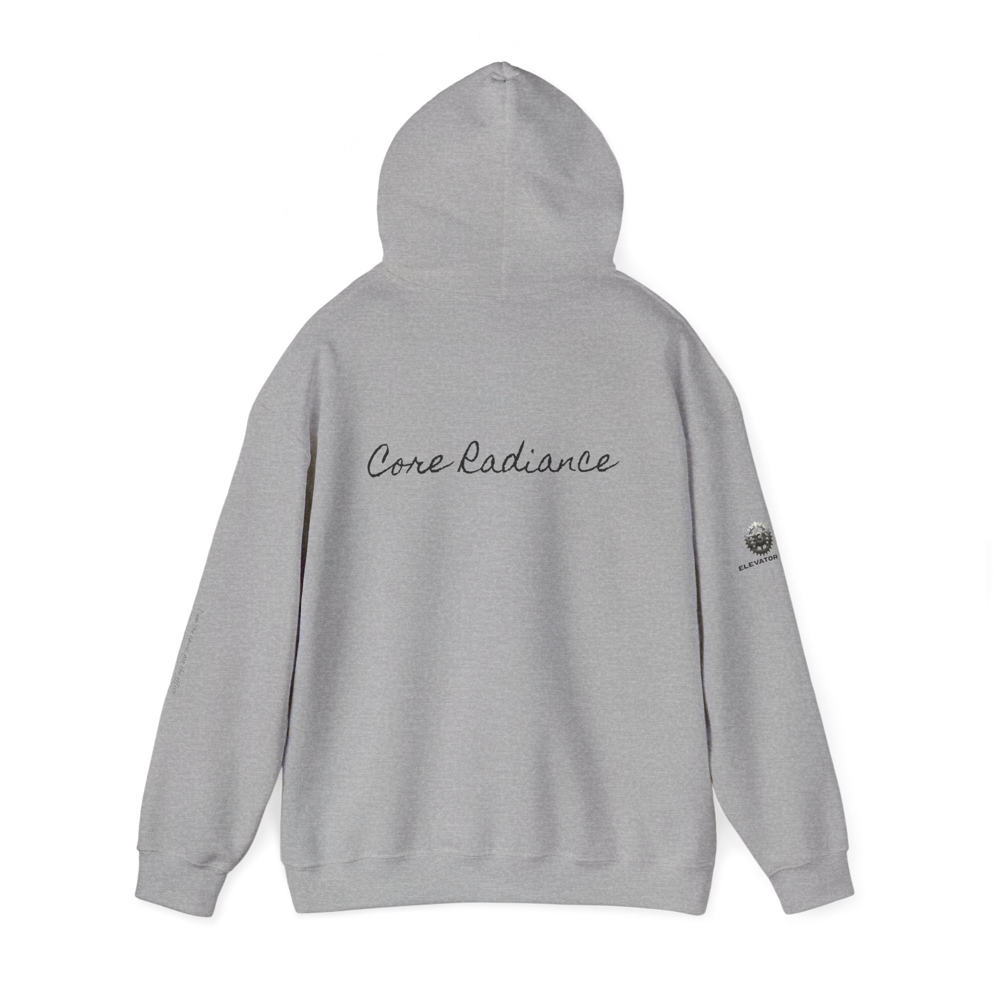 “Core Radiance” Hoodie-  Sleeve Print Affirmation