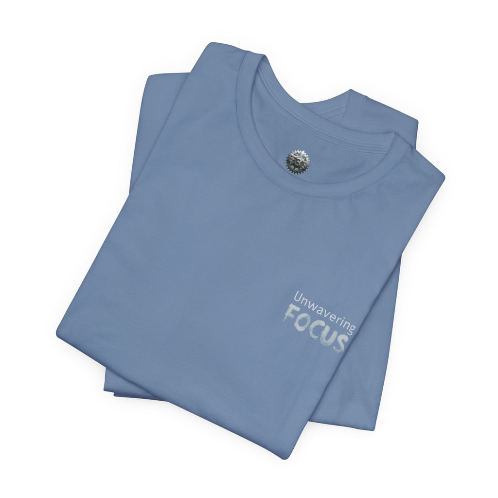 Unwavering Focus Tee — Affirmation Sleeve Graphic T-Shirt