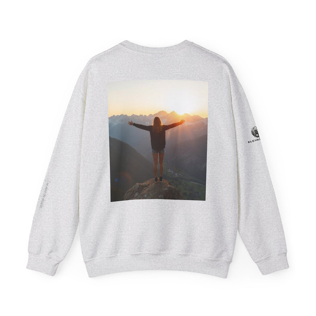 "View Point" Crewneck - Heavyweight Sleeve Print Sweatshirt